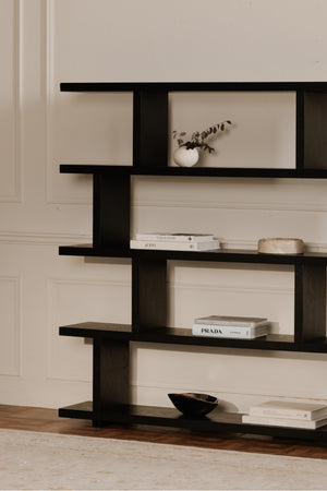 Black Ash Veneer Shelf | Novi Living Miri | Oroa.com