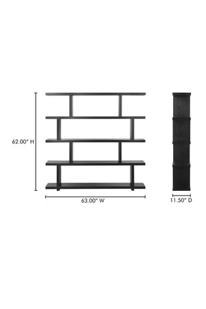 Black Ash Veneer Shelf | Novi Living Miri | Oroa.com