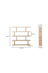 Modern European furniture - White Oak Veneer Shelf - www.oroa.com