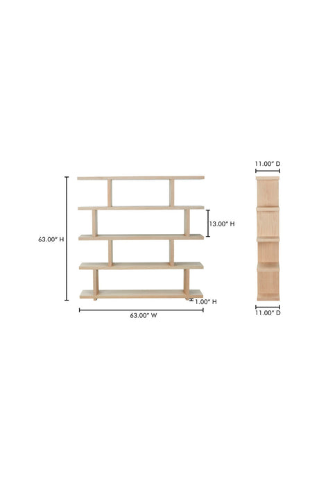 Modern European furniture - White Oak Veneer Shelf - www.oroa.com