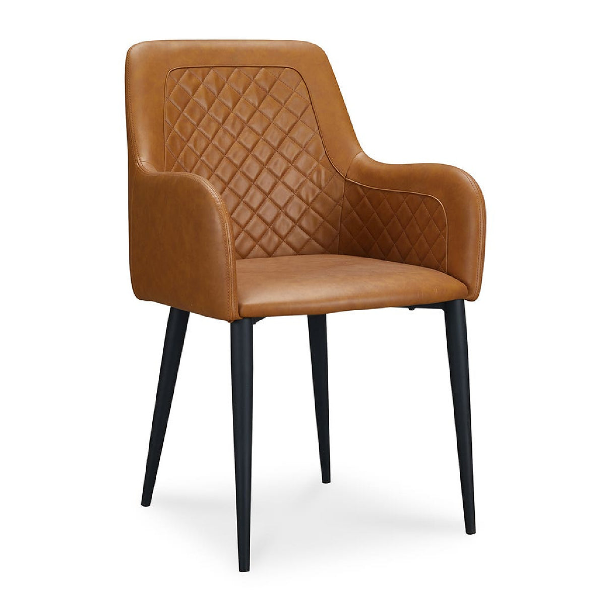 Modern European furniture - Tufted Vegan Leather Dining Chairs (2) - www.oroa.com
