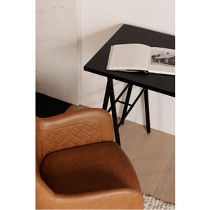 Modern European furniture - Tufted Vegan Leather Dining Chairs (2) - www.oroa.com