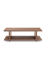 Modern European furniture - Walnut Open-Shelf Coffee Table - www.oroa.com