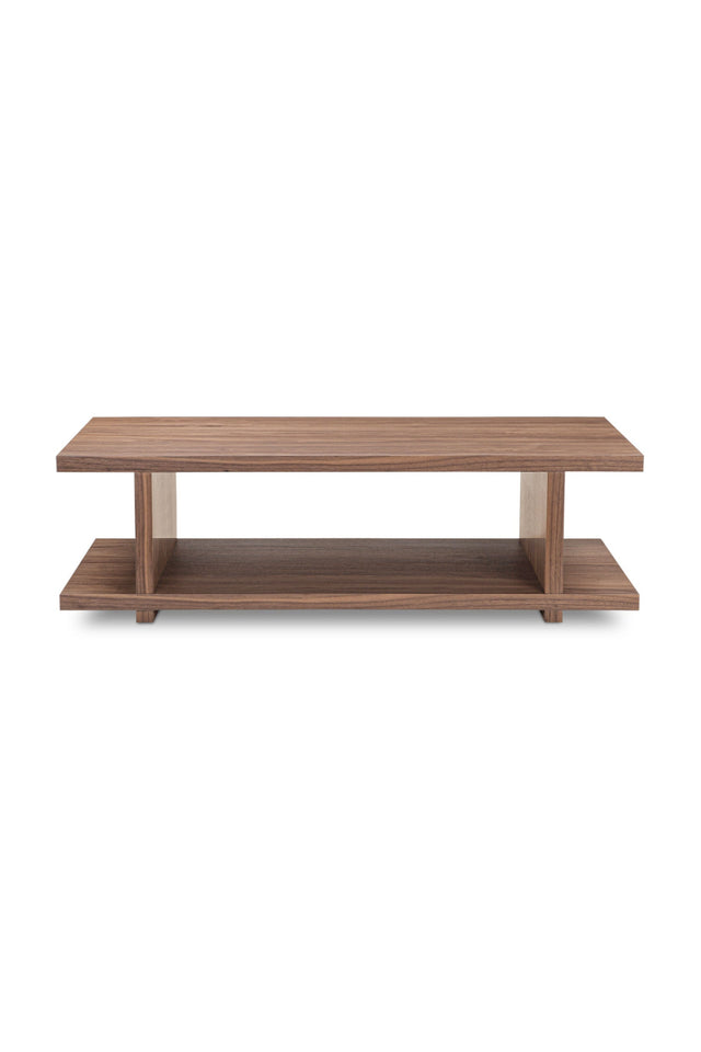 Walnut Open-Shelf Coffee Table | Novi Living Miri | Oroa.com