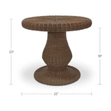 Modern or European furniture - Woven Round Outdoor Side Table - www.oroa.com