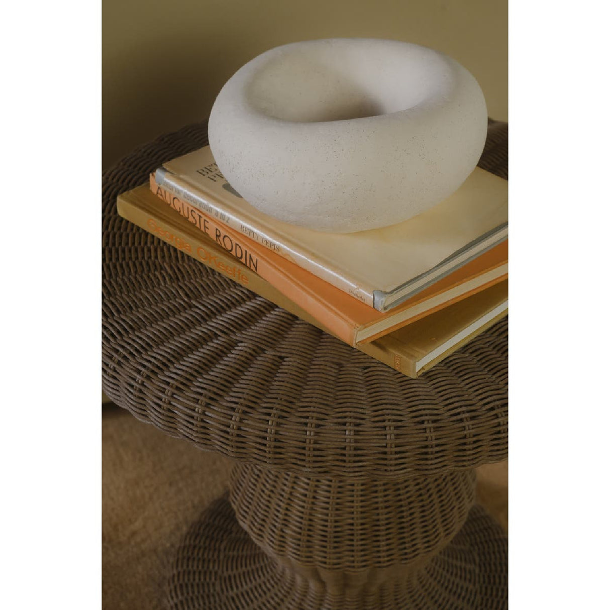 Modern or European furniture - Woven Round Outdoor Side Table - www.oroa.com