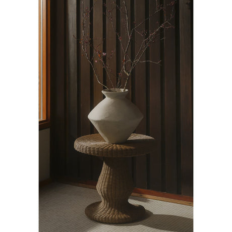 Modern or European furniture - Woven Round Outdoor Side Table - www.oroa.com