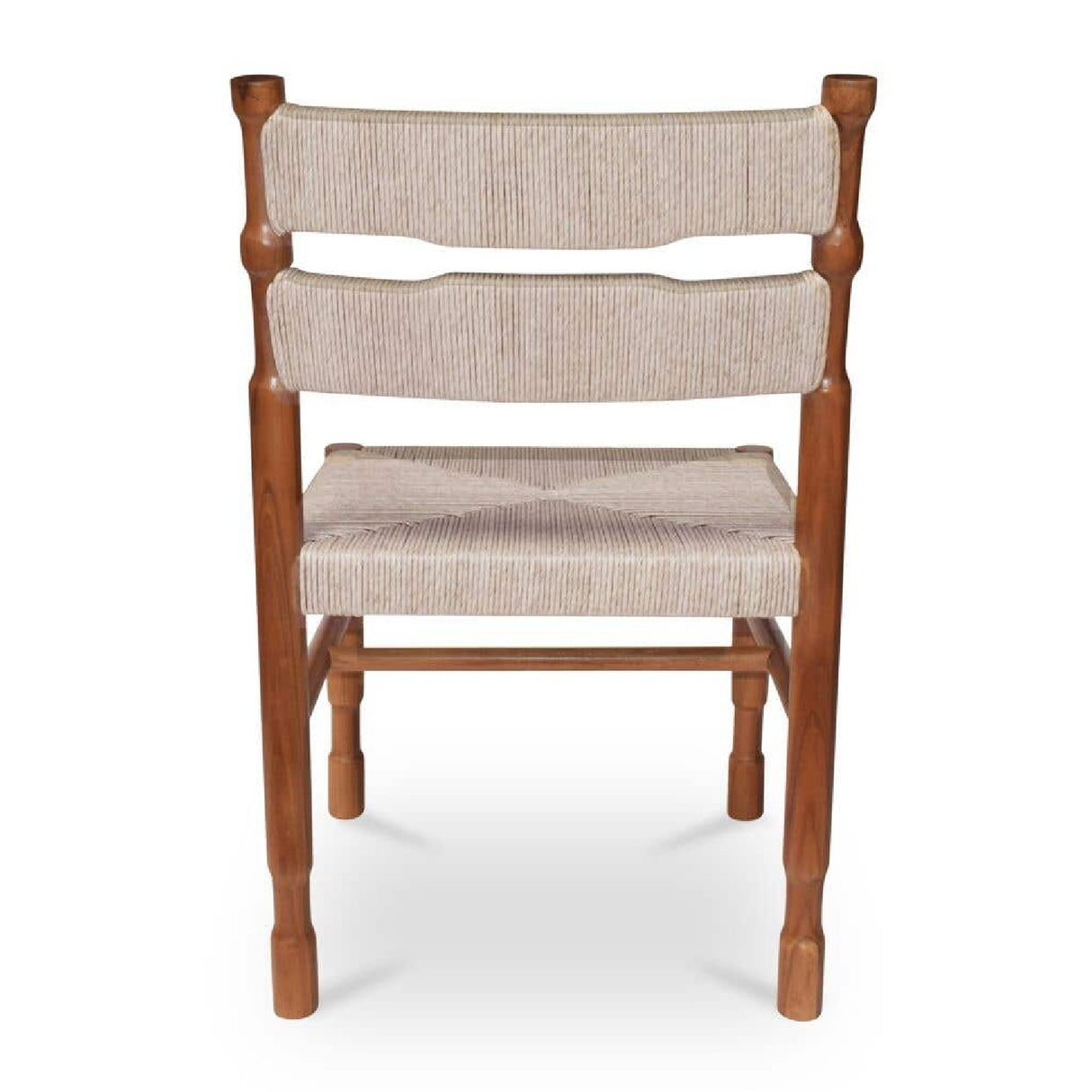 Modern or European furniture - Teak Framed Woven Outdoor Dining Chairs (2) - www.oroa.com