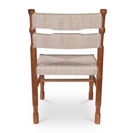 Modern or European furniture - Teak Framed Woven Outdoor Dining Chairs (2) - www.oroa.com