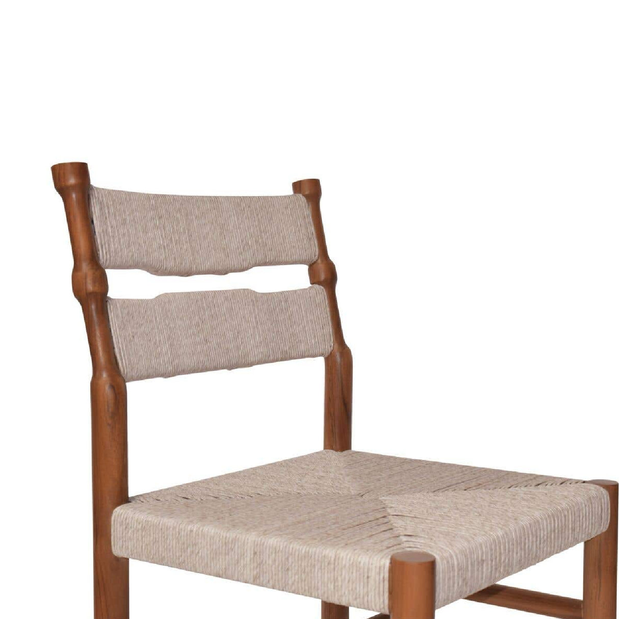 Modern or European furniture - Teak Framed Woven Outdoor Dining Chairs (2) - www.oroa.com