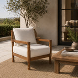 Modern or European furniture - Natural Teak Outdoor Accent Chair - www.oroa.com