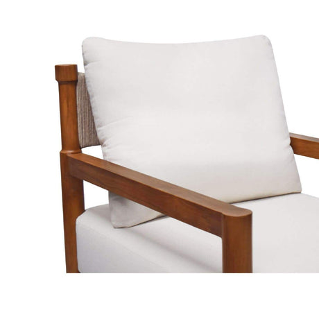 Modern or European furniture - Natural Teak Outdoor Accent Chair - www.oroa.com