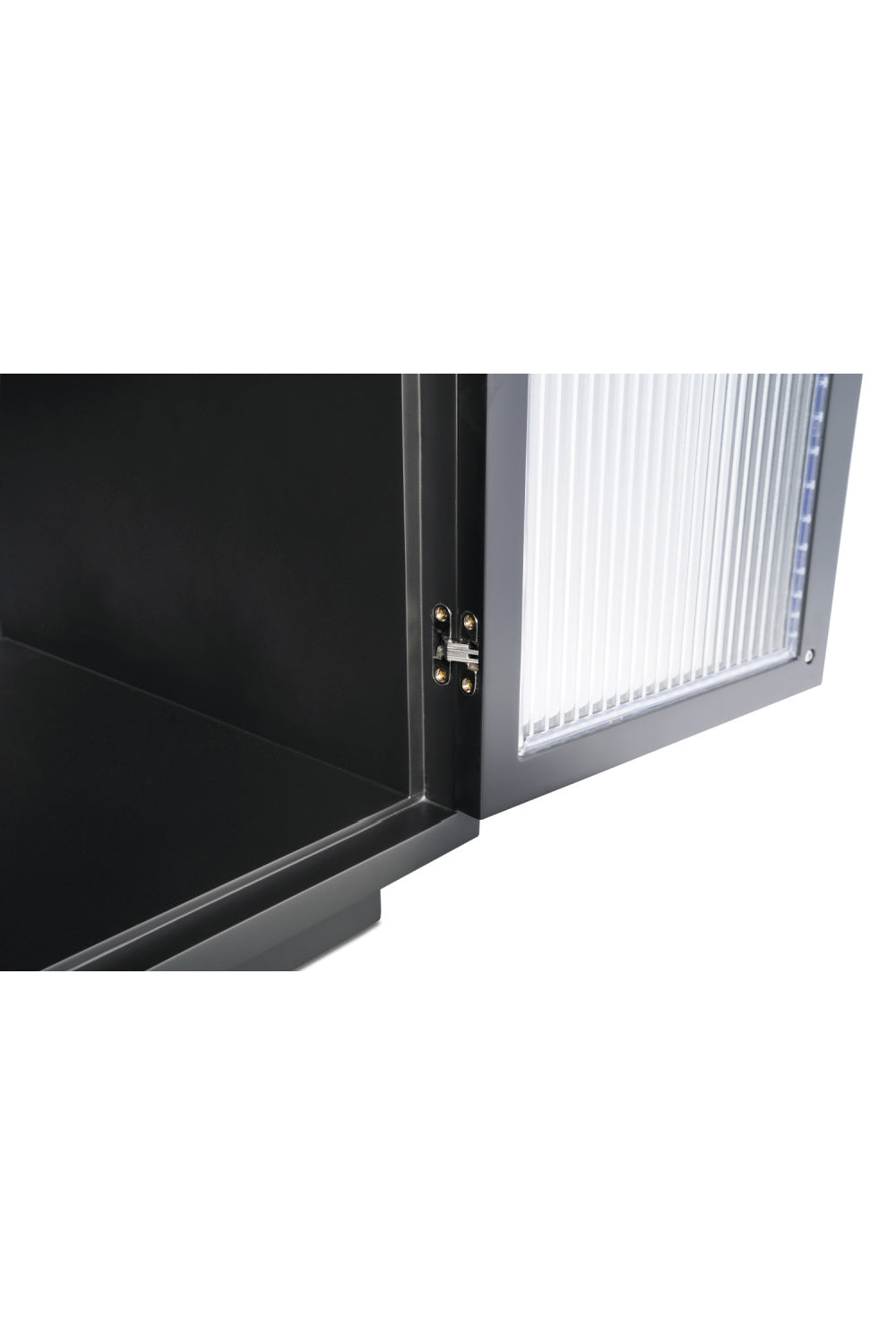 Modern European furniture - Black Arched 4-Door Cabinet - www.oroa.com