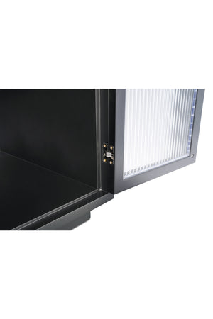 Modern European furniture - Black Arched 4-Door Cabinet - www.oroa.com