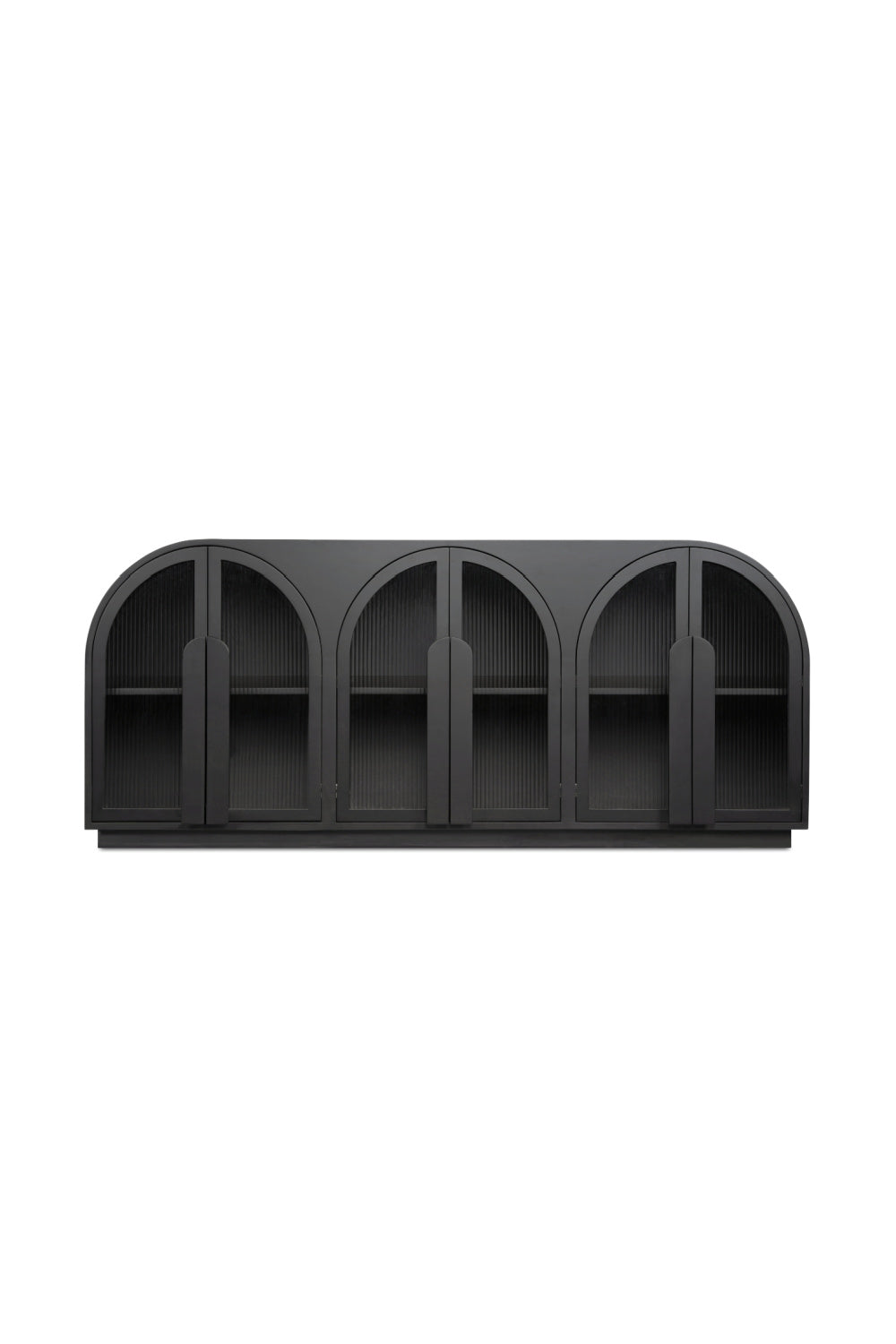 Modern European furniture - Black Arched 6-Door Sideboard - www.oroa.com
