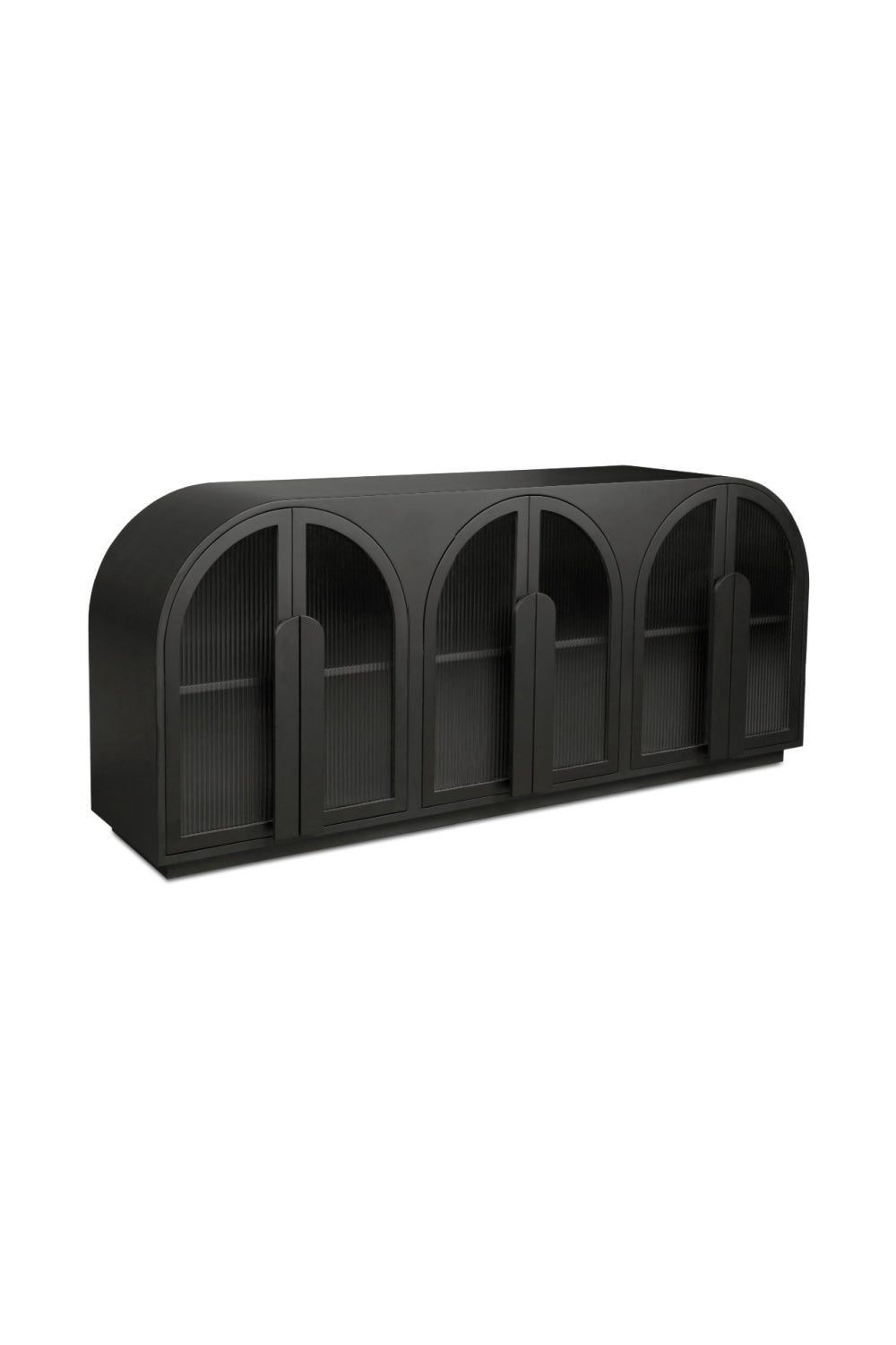 Modern European furniture - Black Arched 6-Door Sideboard - www.oroa.com