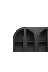 Modern European furniture - Black Arched 6-Door Sideboard - www.oroa.com