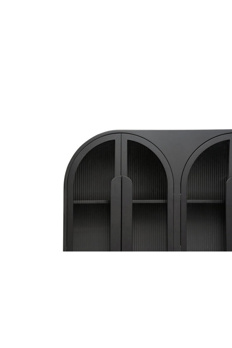 Modern European furniture - Black Arched 6-Door Sideboard - www.oroa.com