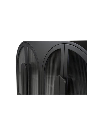 Modern European furniture - Black Arched 6-Door Sideboard - www.oroa.com