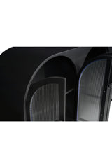 Modern European furniture - Black Arched 6-Door Sideboard - www.oroa.com