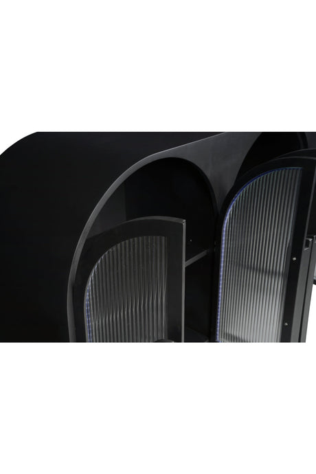 Modern European furniture - Black Arched 6-Door Sideboard - www.oroa.com