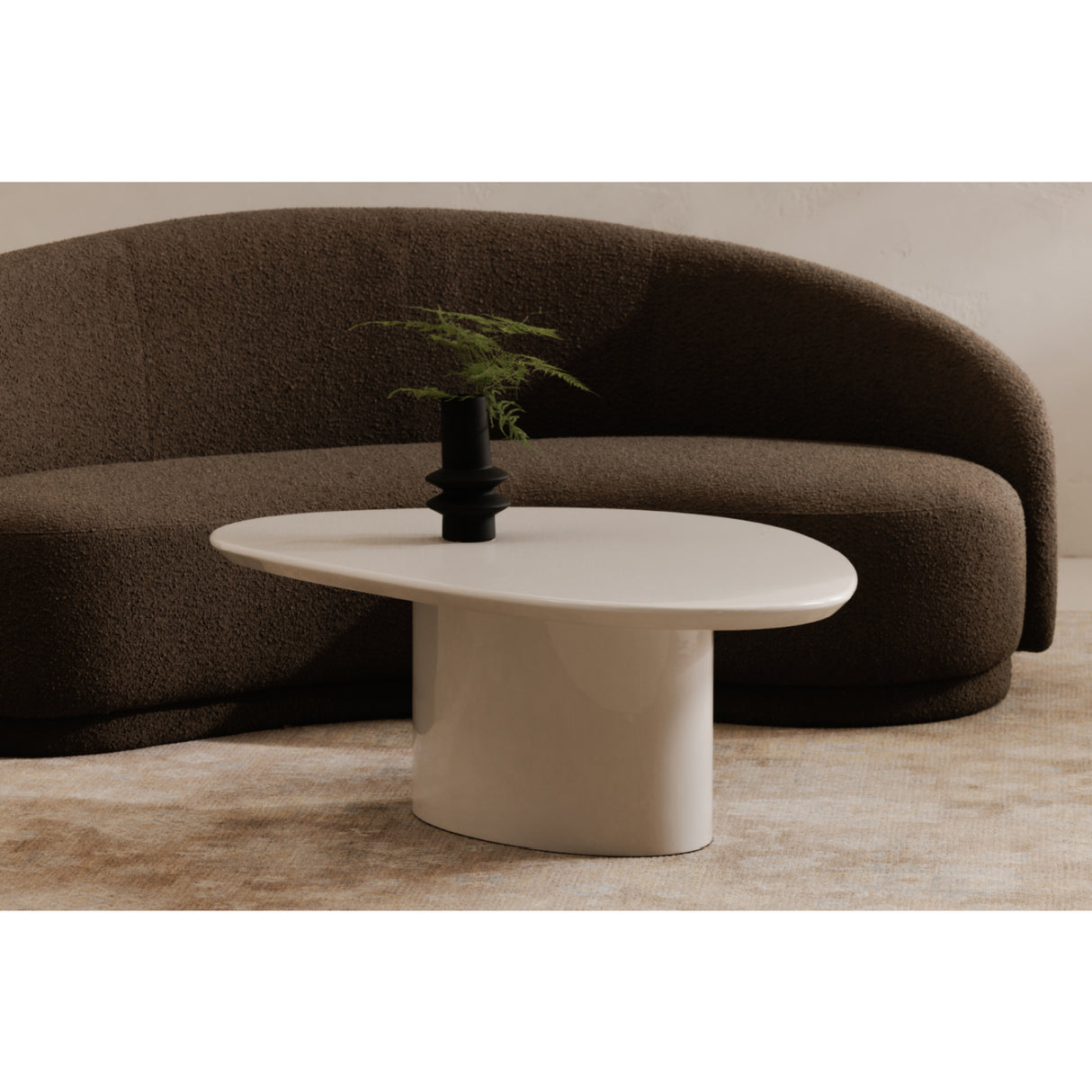 Organic-Shaped Lacquered Coffee Table | Novi Living Eden