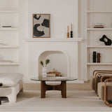 Modern European furniture - Brown Glass Coffee Table - www.oroa.com