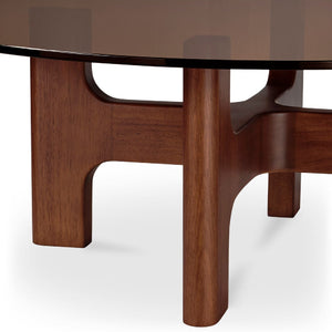 Modern European furniture - Brown Glass Coffee Table - www.oroa.com
