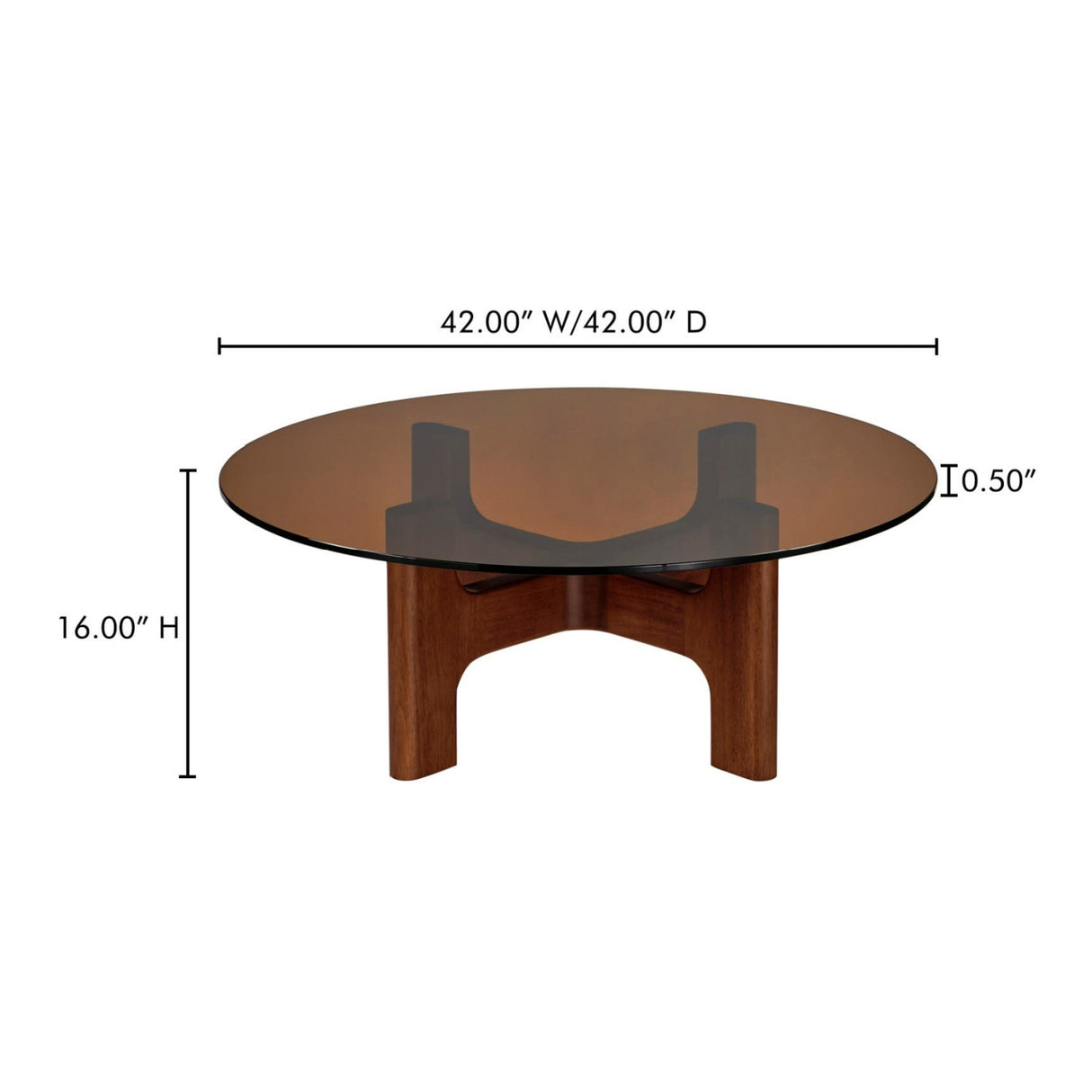 Modern European furniture - Brown Glass Coffee Table - www.oroa.com