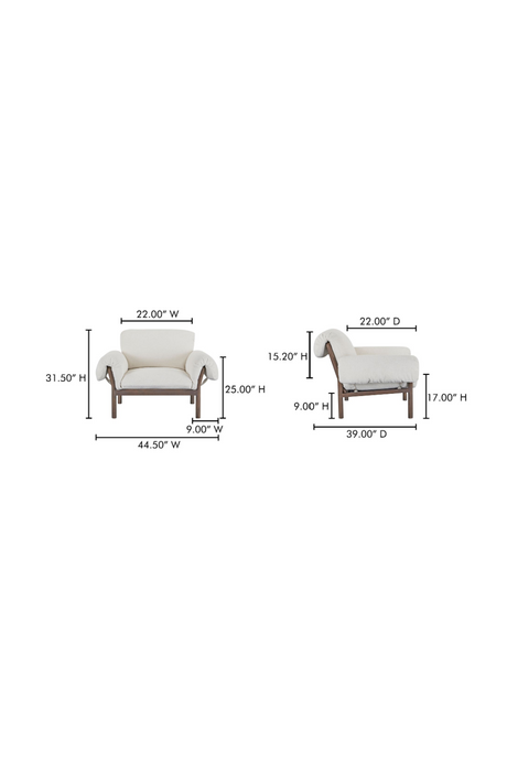 Modern European furniture - Ash-Framed Lounge Chair - www.oroa.com