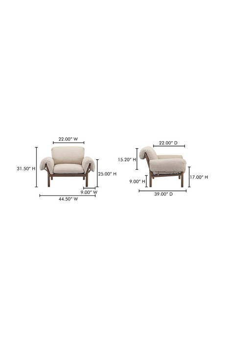 Modern European furniture - Ash-Framed Lounge Chair - www.oroa.com