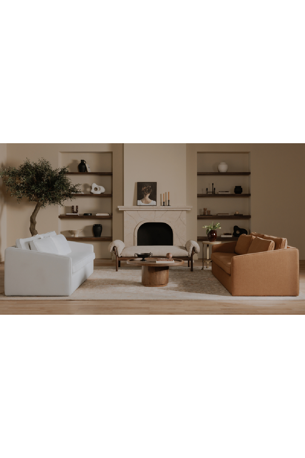 Ash-Framed Padded Daybed | Novi Living Cardero | Oroa.com