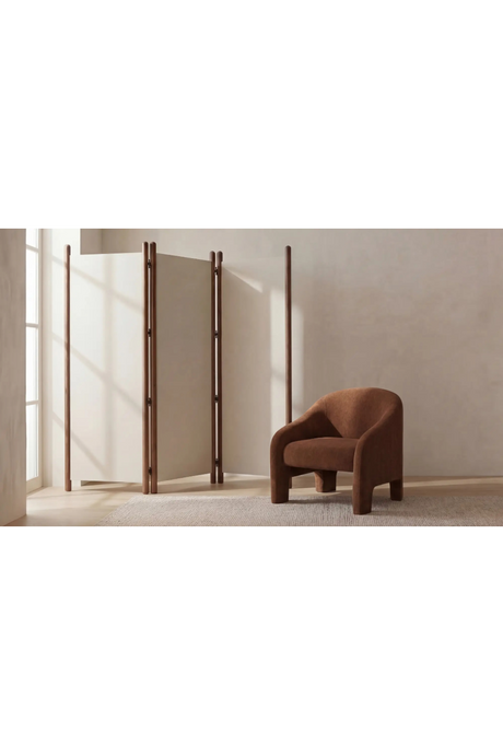 Modern European furniture - White Linen Blend Screen - www.oroa.com