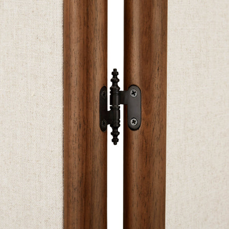 Modern European furniture - White Linen Blend Screen - www.oroa.com