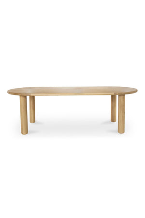 Light Oak Oval Dining Table | Novi Living Milo | Oroa.com