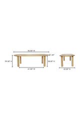 Modern European furniture - Light Oak Oval Dining Table - www.oroa.com