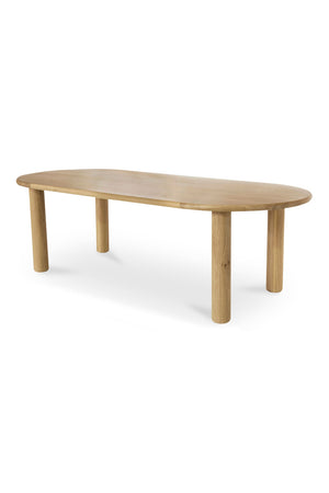 Light Oak Oval Dining Table | Novi Living Milo | Oroa.com