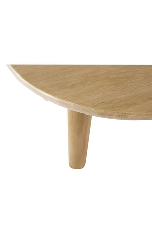 Solid Oak Round Dining Table | Novi Living Milo