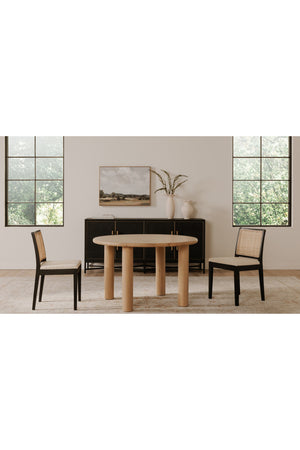 Solid Oak Round Dining Table | Novi Living Milo