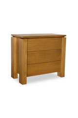 Modern European furniture - Oak Rustic 2-Drawer Nightstand - www.oroa.com