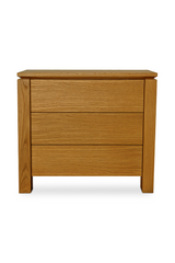 Modern European furniture - Oak Rustic 2-Drawer Nightstand - www.oroa.com