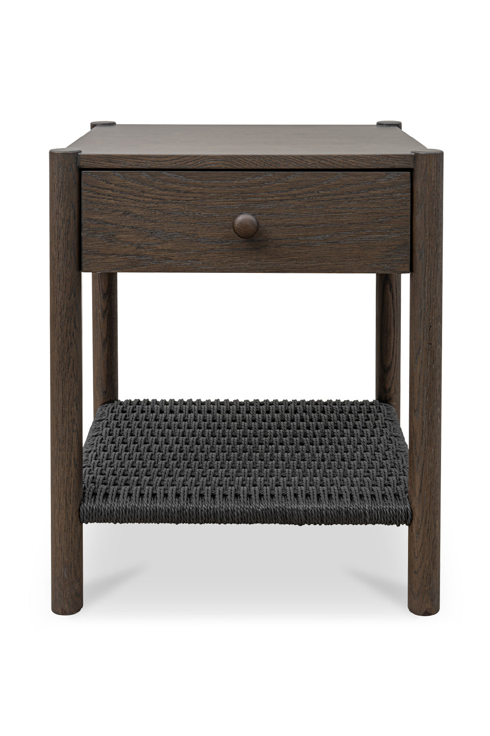 Woven Rope Accent Nightstand | Novi Living Millie | Oroa.com