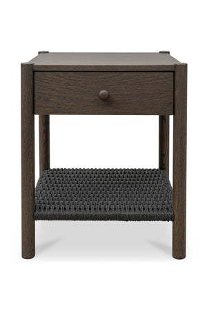 Woven Rope Accent Nightstand | Novi Living Millie | Oroa.com
