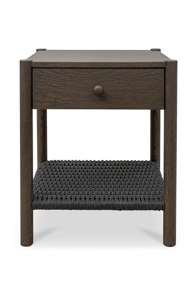 Woven Rope Accent Nightstand | Novi Living Millie | Oroa.com