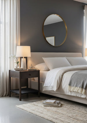 Woven Rope Accent Nightstand | Novi Living Millie | Oroa.com