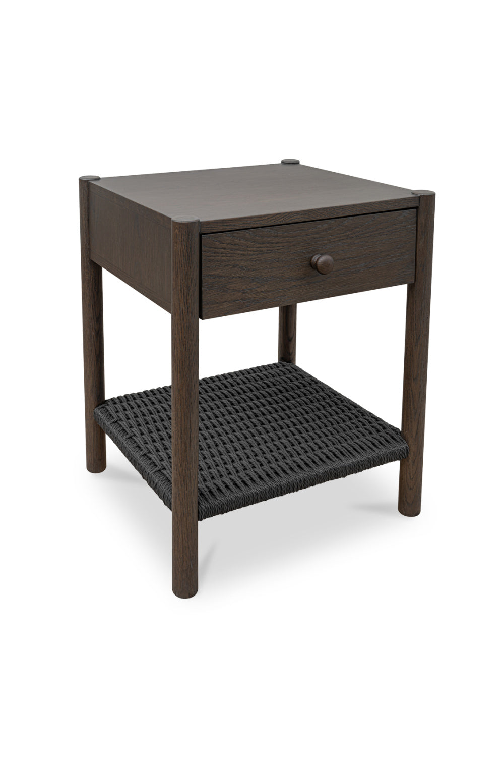 Woven Rope Accent Nightstand | Novi Living Millie | Oroa.com