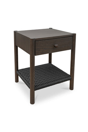 Woven Rope Accent Nightstand | Novi Living Millie | Oroa.com