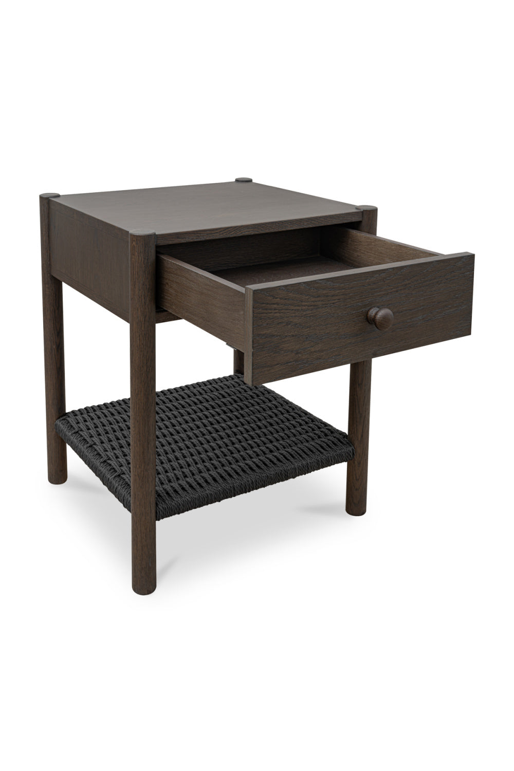 Woven Rope Accent Nightstand | Novi Living Millie | Oroa.com