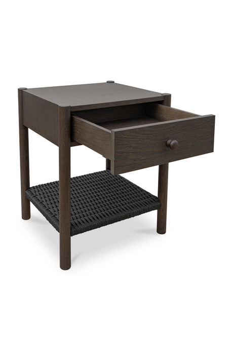 Modern European furniture - Woven Rope Accent Nightstand - www.oroa.com