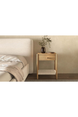 Woven Rope Accent Nightstand | Novi Living Millie | Oroa.com